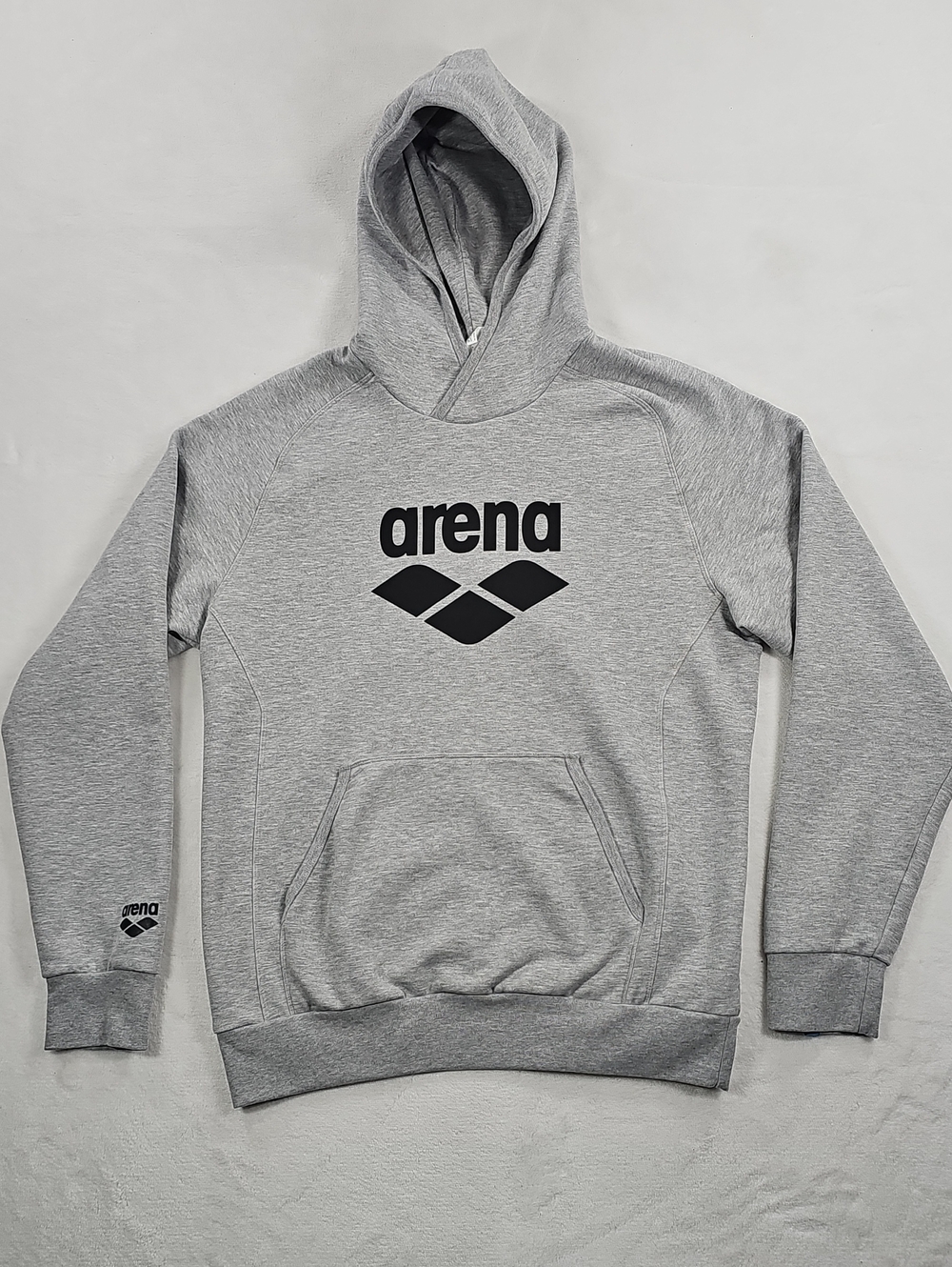 Arena Men's Light Gray Logo Pullover Hoodie